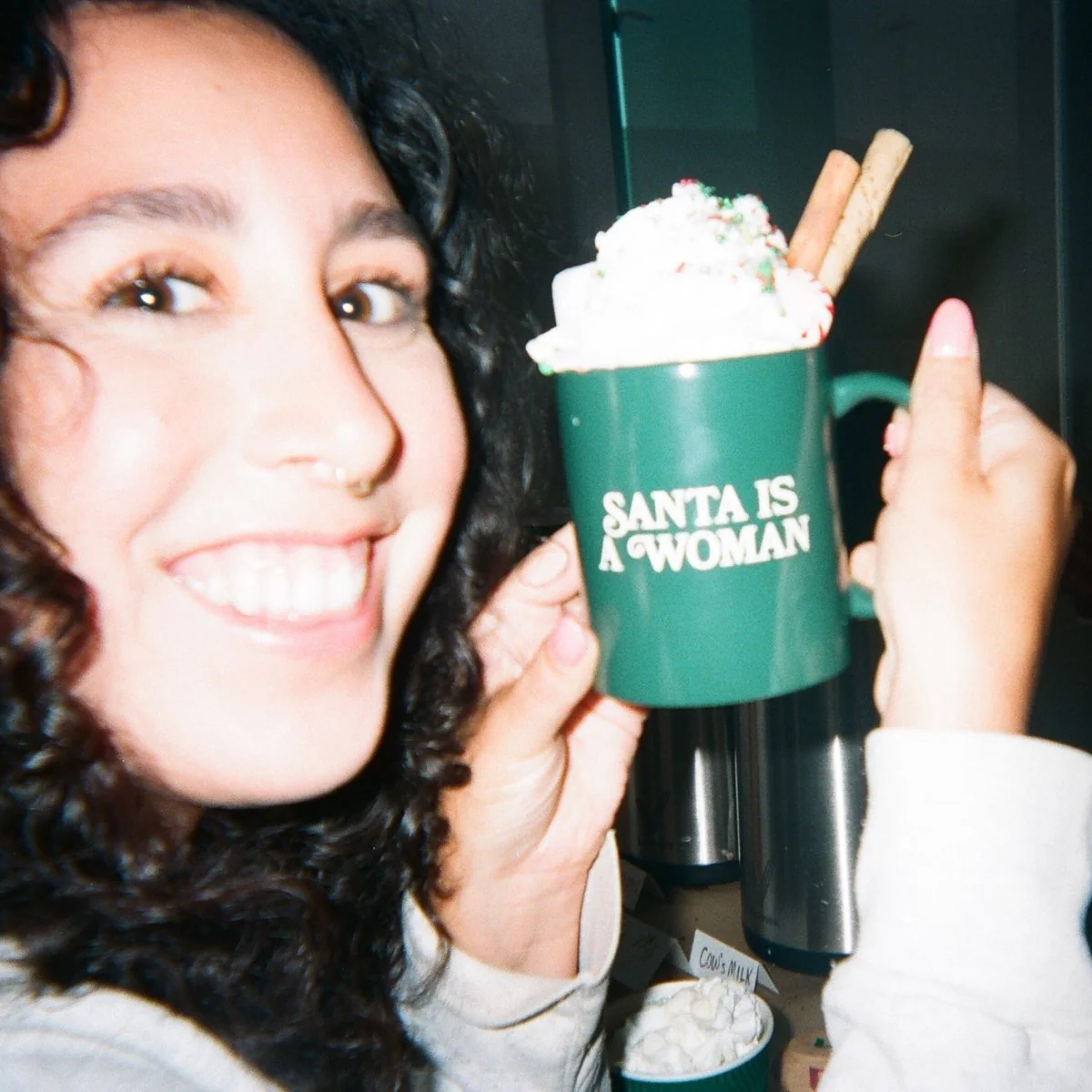 Santa is a Woman Mug - Image 3